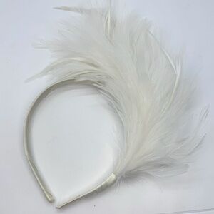 Stunning White Feathered Headband - Brand New! Halloween Costume